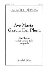 Ave Maria Gracia Dei Plena SA choral sheet music cover